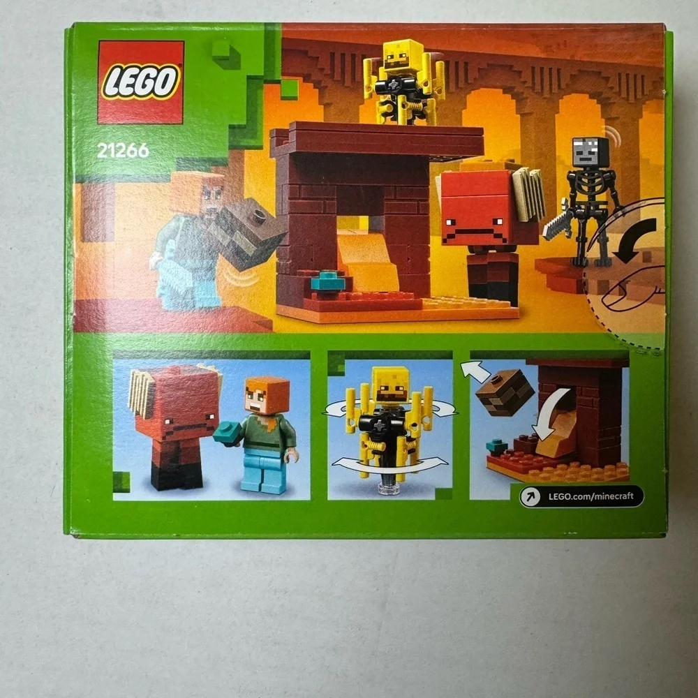 LEGO Minecraft The Nether Lava Battle Toy and Playset
